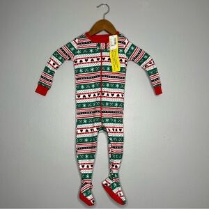 The Children’s Place Christmas Holiday One Piece Onesie Pajamas NWT Y